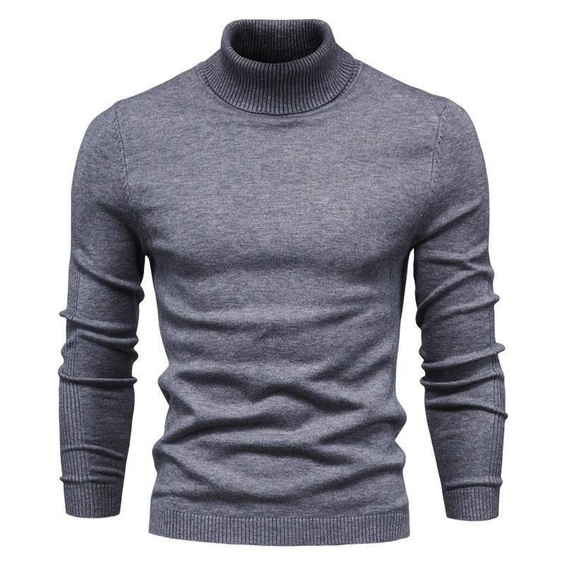 Men's Turtleneck Sweater High Collar Soft Comfortable Fit