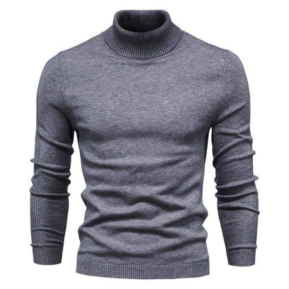 Men's Turtleneck Sweater High Collar Soft Comfortable Fit