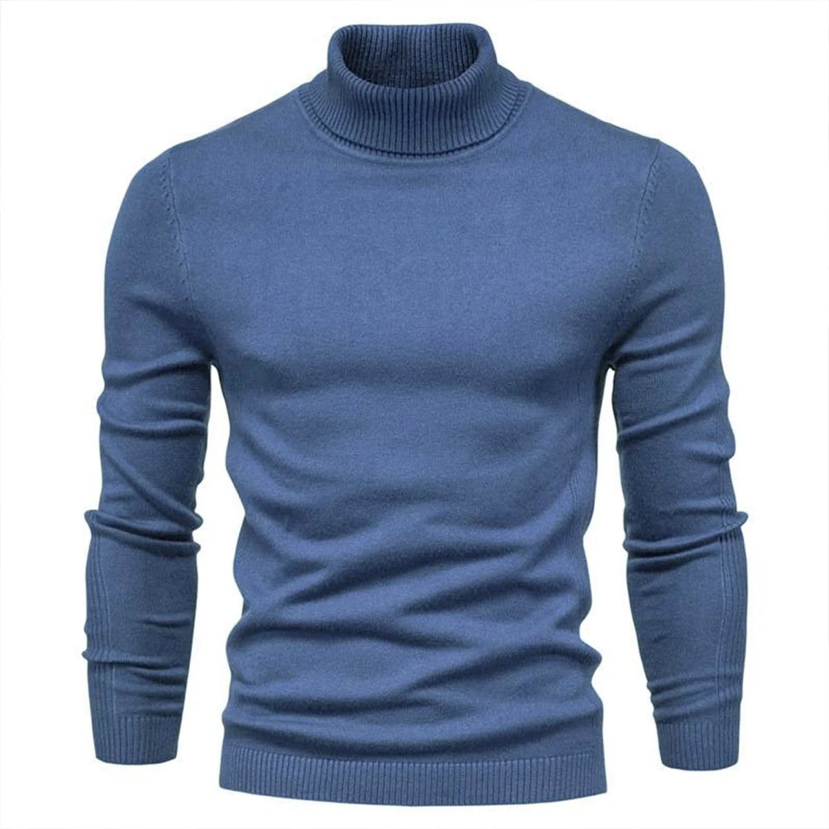 Men's Turtleneck Sweater High Collar Soft Comfortable Fit