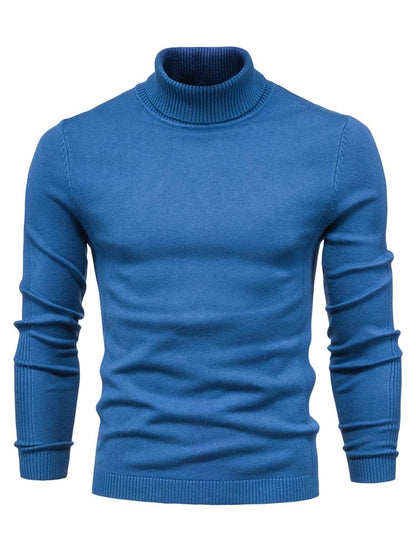 Men's Turtleneck Sweater High Collar Soft Comfortable Fit