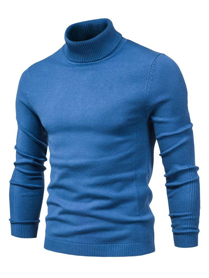Men's Turtleneck Sweater High Collar Soft Comfortable Fit