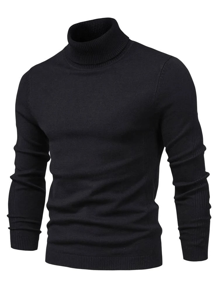 Men's Turtleneck Sweater High Collar Soft Comfortable Fit