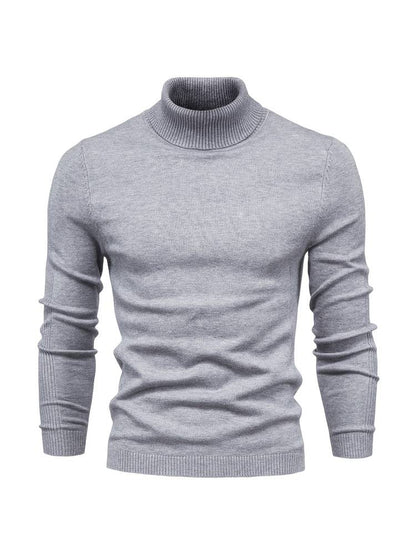 Men's Turtleneck Sweater High Collar Soft Comfortable Fit