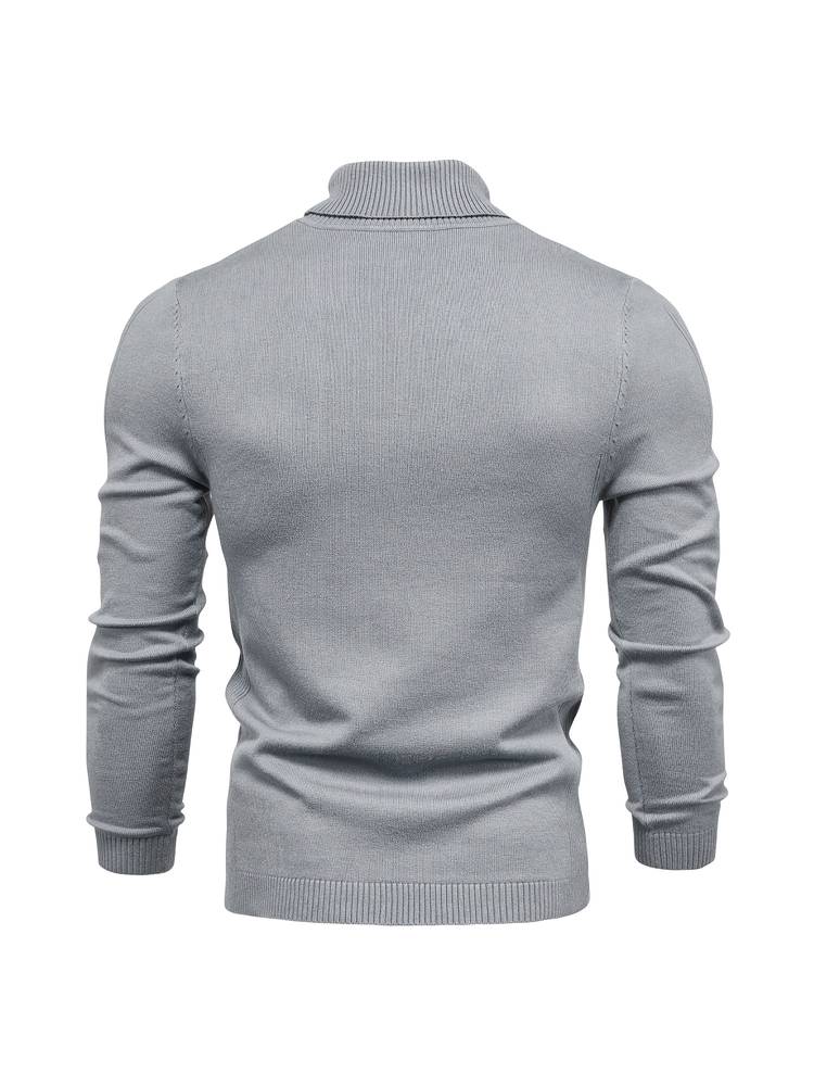 Men's Turtleneck Sweater High Collar Soft Comfortable Fit