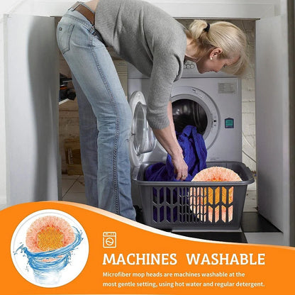 Microfiber Mop 360 Degree Rotating Head Adjustable Handle
