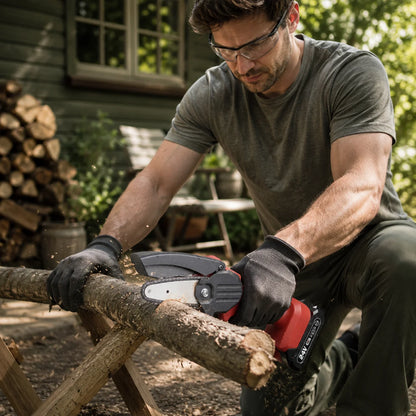 Mini Chainsaw Cordless One-Handed 4.3 Inch