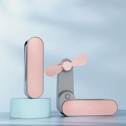Mini Fan Rechargeable Adjustable Speeds & Stand