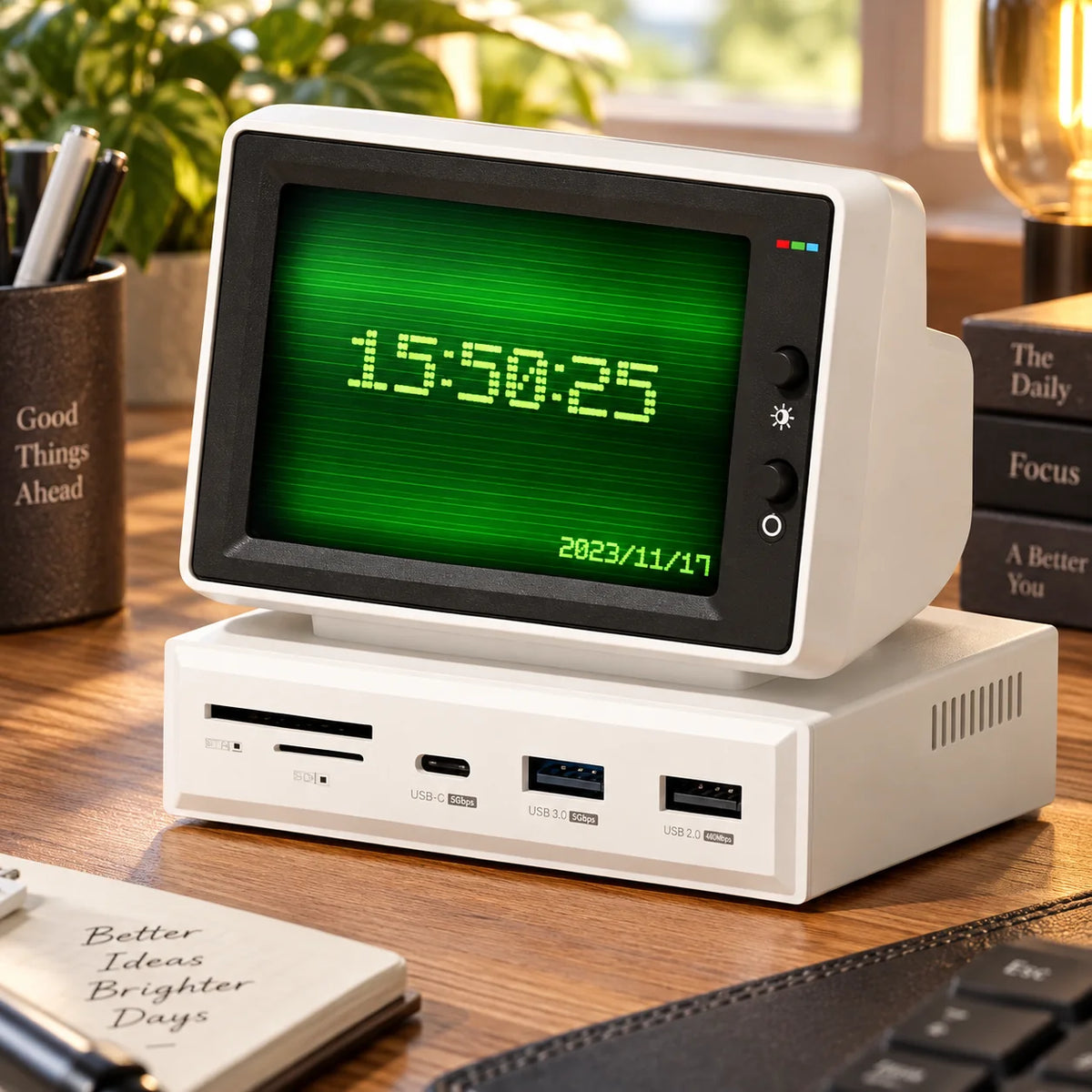 Mini Monitor 3.5-Inch IPS USB-C Hub