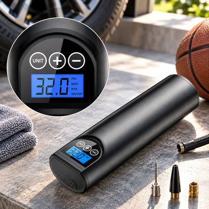 Mini Tire Inflator Rechargeable Auto Shutoff 150 PSI