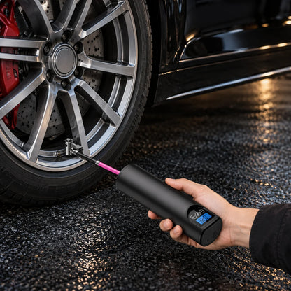 Mini Tire Inflator Rechargeable Auto Shutoff 150 PSI