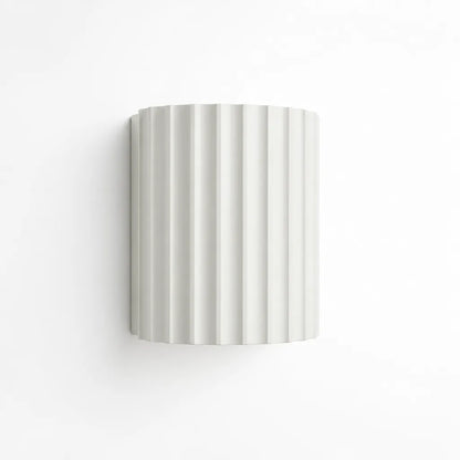 Modern Ribbed Sculptural LED Wall Lamp