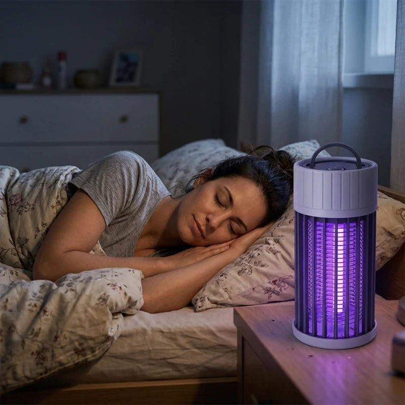 Mosquito Trap Lamp UV Light USB Rechargeable with Hanging Loop