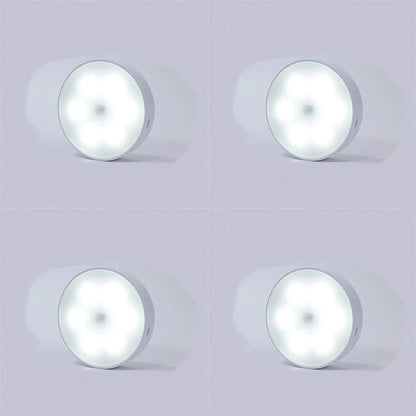 Motion Sensor Puck Light USB Rechargeable Magnetic Mount
