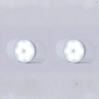 Motion Sensor Puck Light USB Rechargeable Magnetic Mount