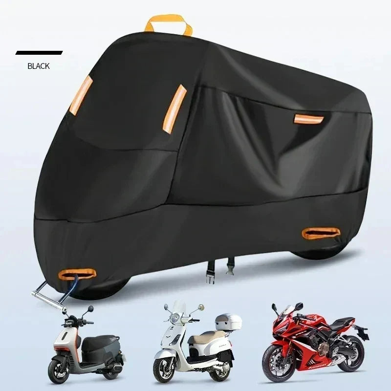 Motorcycle & Scooter Cover Waterproof UV-Resistant Heavy-Duty 210D Polyester