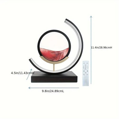 Moving Sand Art 17.3 Inch Rotating Watertight Glass