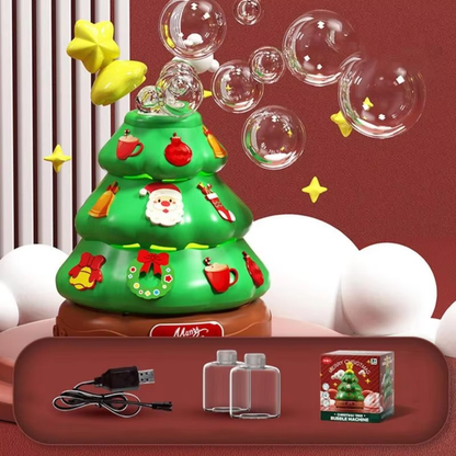 Musical Christmas Tree Lights & Bubbles USB Rechargeable