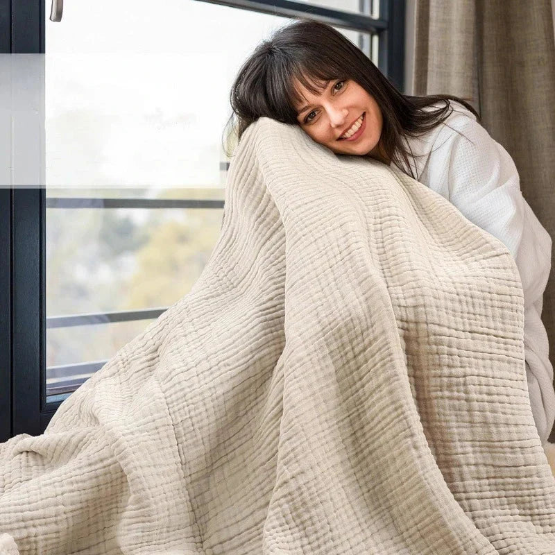 Muslin Blanket Six-Layer Breathable 100% Cotton