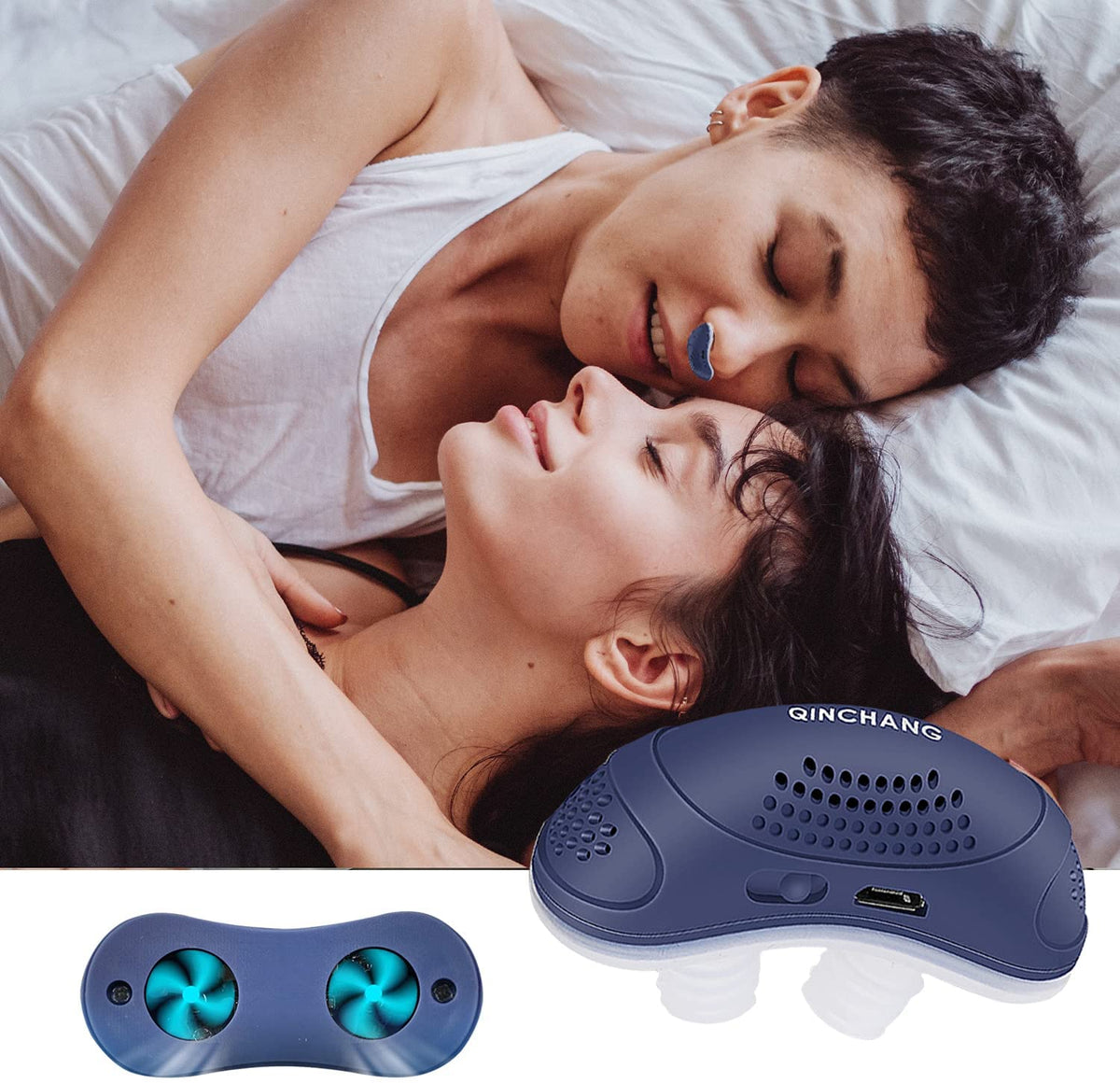 Nasal Airflow Device Tubeless Mask-Free Whisper-Quiet Rechargeable 8-Hour
