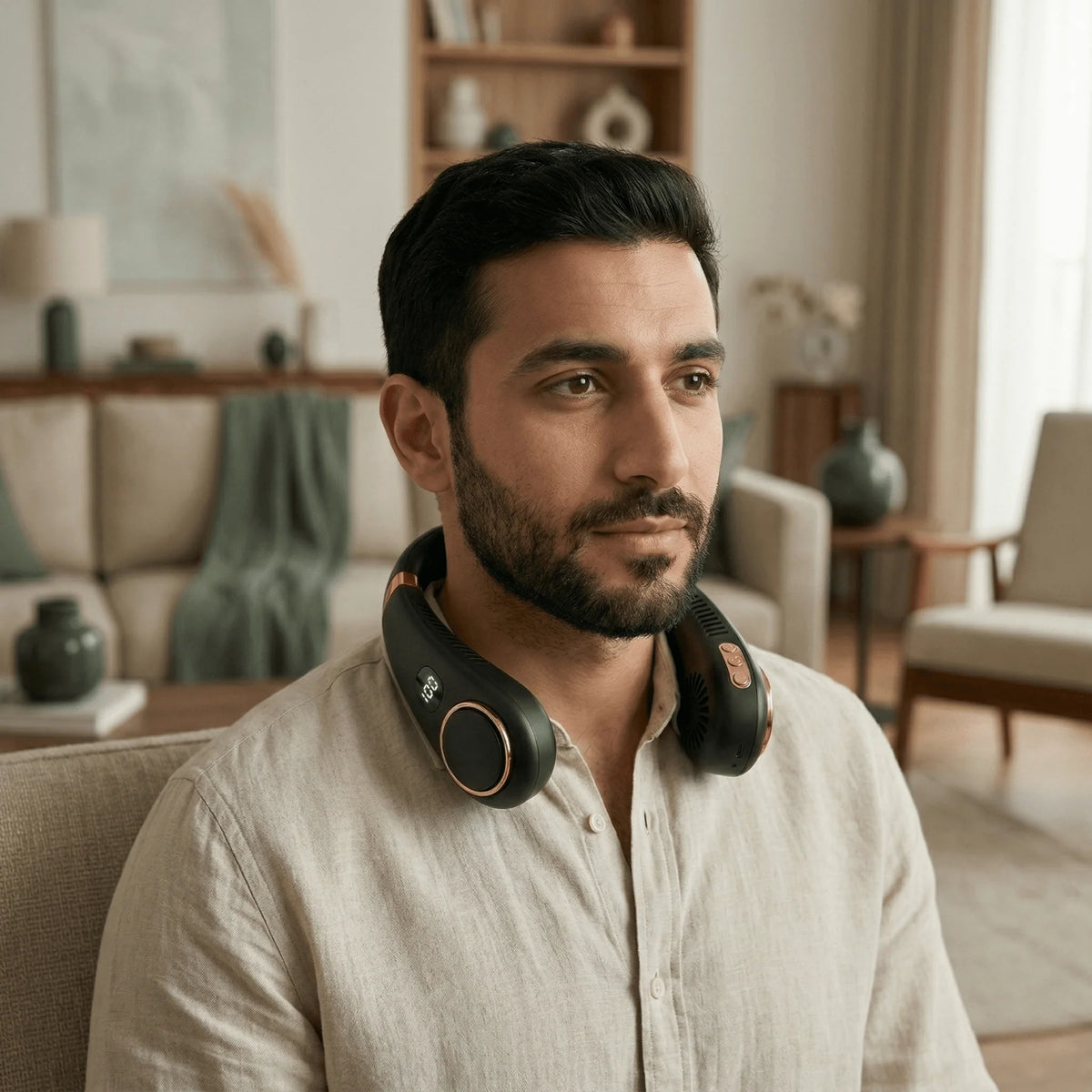 Neck Fan Bladeless USB-C Rechargeable Five Speeds