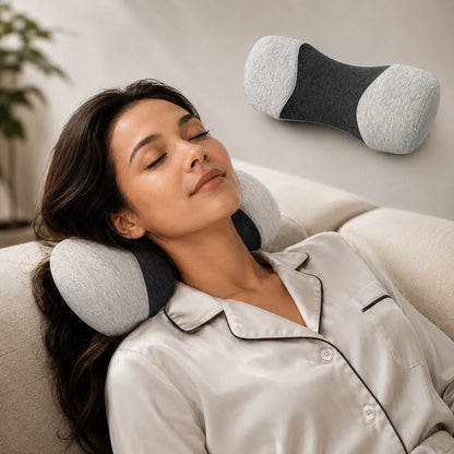 Neck Roll Pillow High-Density Memory Foam Double-Layer