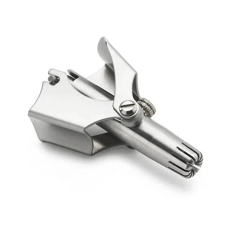 Nose & Ear Hair Trimmer Manual Stainless Steel Rotating Blades