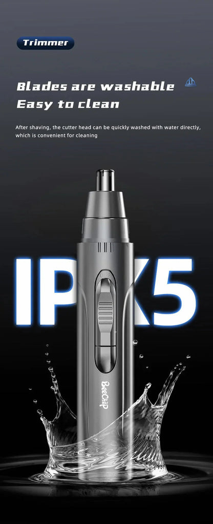 Nose & Ear Trimmer Painless Rechargeable Stainless Steel Blades
