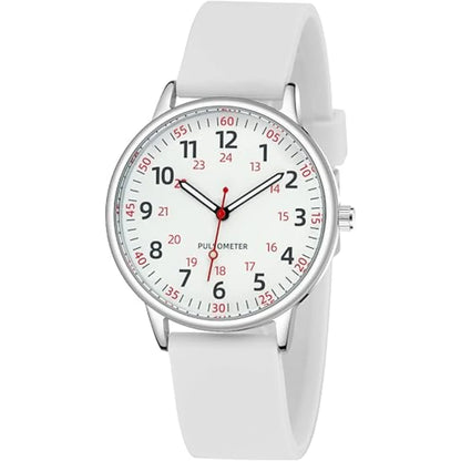 Nurse Watch Waterproof Silicone Band Second Hand