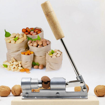 Nutcracker Adjustable Threaded Cone Wooden Base With Picks & Cleaning Brush