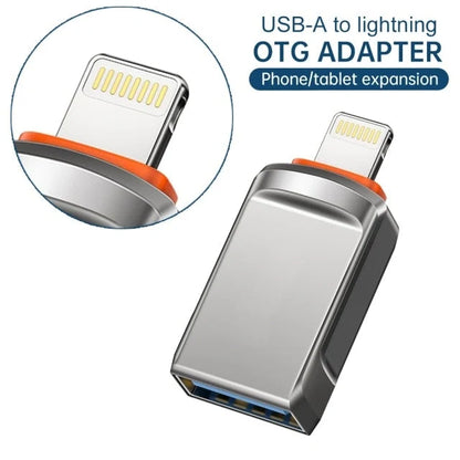 OTG Adapter USB 3.0 Lightning & Type-C Plug-and-Play
