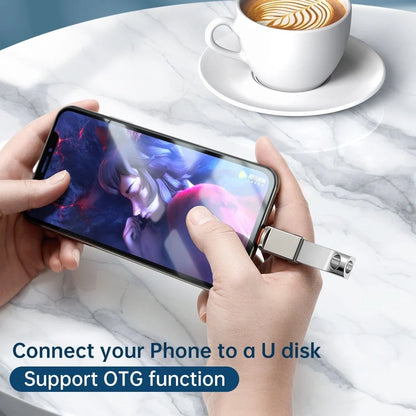 OTG Adapter USB 3.0 Lightning & Type-C Plug-and-Play