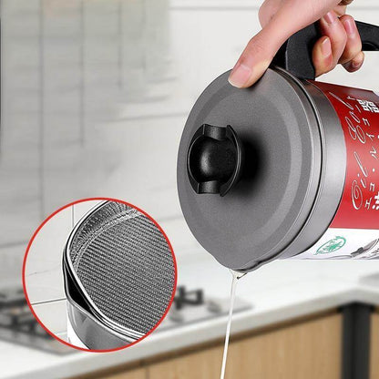 Oil Filter Pot Stainless Steel Particle Filter 1.4L