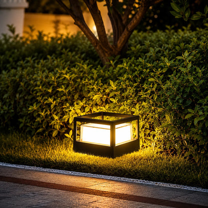 Outdoor Post Lantern Built-In LED Warm White Weather-Resistant
