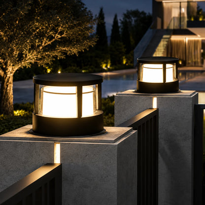 Outdoor Post Lantern Built-In LED Warm White Weather-Resistant