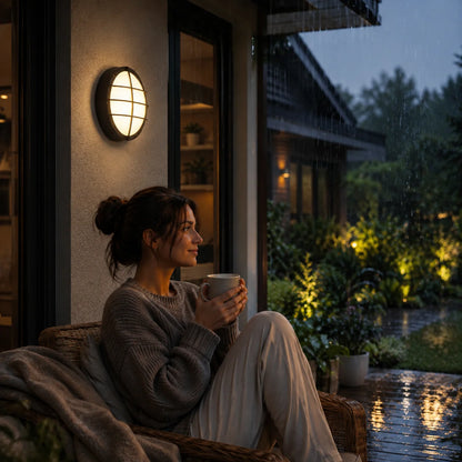 Outdoor Wall Light Warm White Integrated LED IP65 Waterproof
