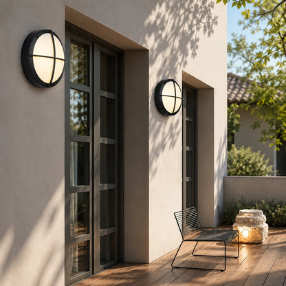 Outdoor Wall Light Warm White Integrated LED IP65 Waterproof