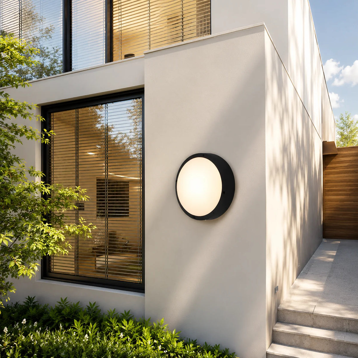 Outdoor Wall Light Warm White Integrated LED IP65 Waterproof