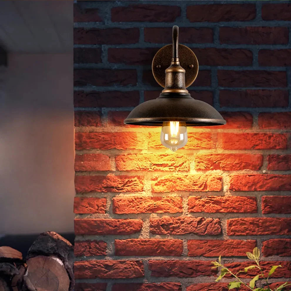 Outdoor Wall Sconce Gooseneck Downlight Aluminum Body
