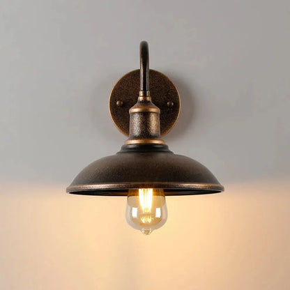 Outdoor Wall Sconce Gooseneck Downlight Aluminum Body