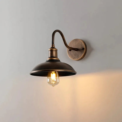 Outdoor Wall Sconce Gooseneck Downlight Aluminum Body