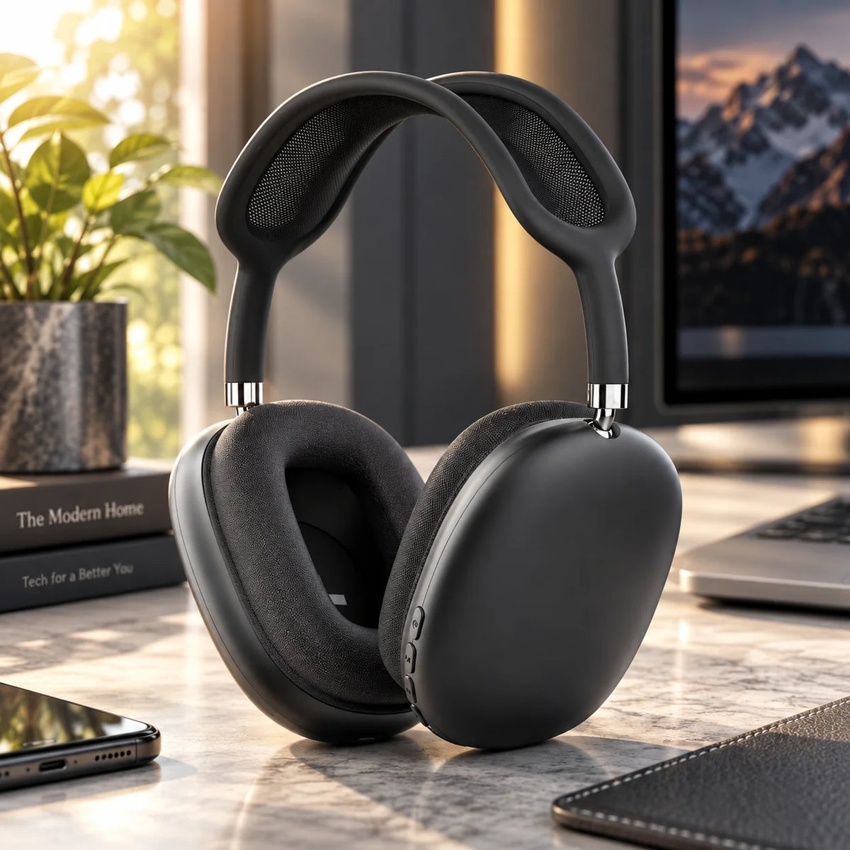 Over-Ear Headphones Noise-Reducing Bluetooth 5.0 20-Hour Battery
