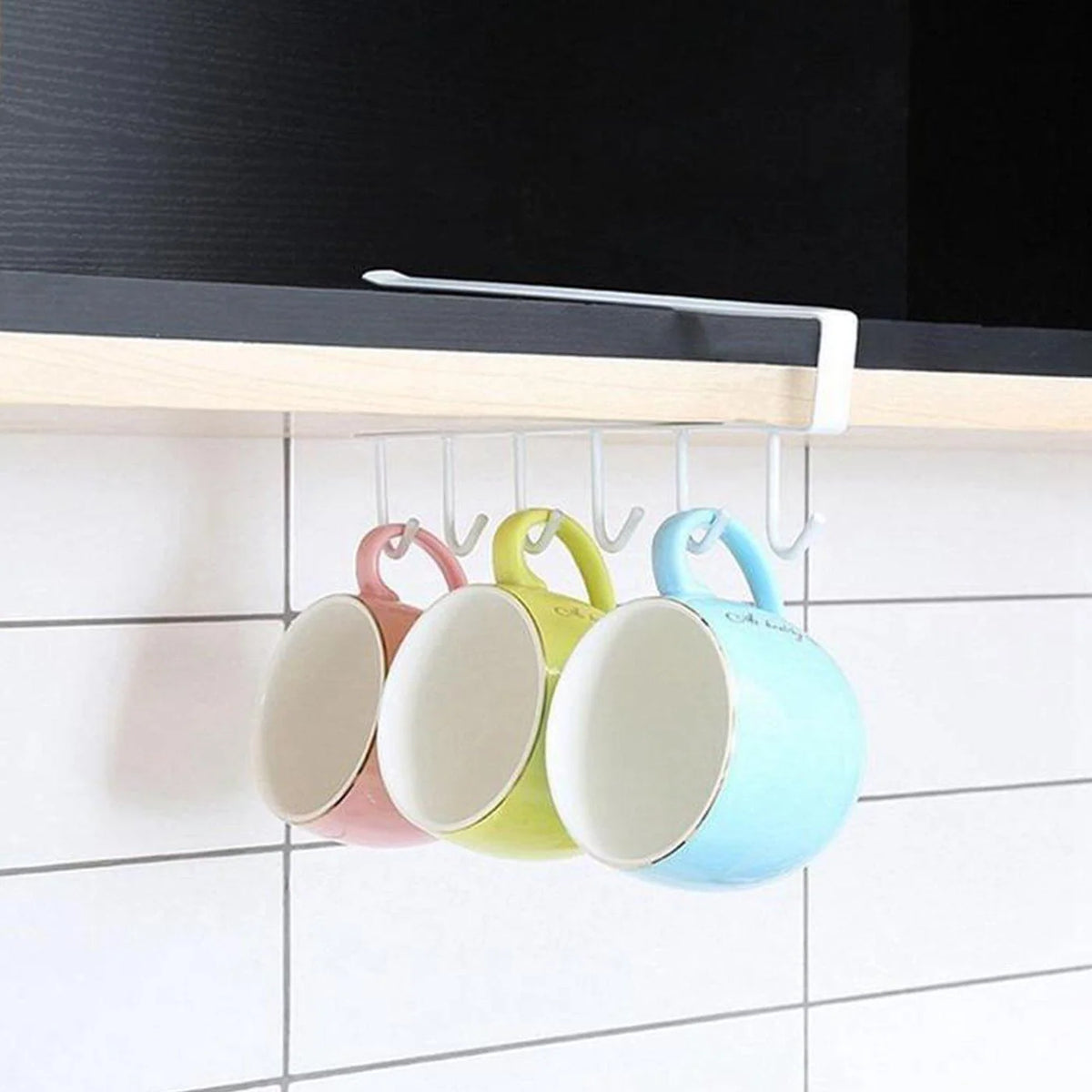 Over-Shelf Storage Rack Steel Clip-On 44 lb Capacity