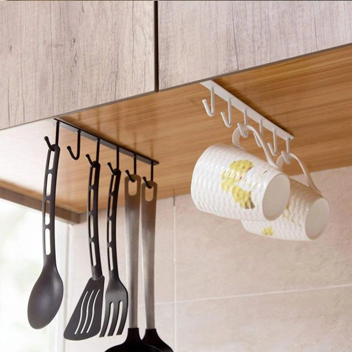 Over-Shelf Storage Rack Steel Clip-On Space-Saving