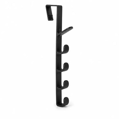 Over-the-Door Coat Rack 5 Hooks No-Tool Installation