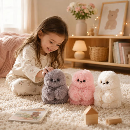Owl Plush Keychain Voice-Repeating Music & Head-Turning