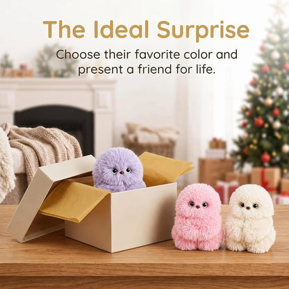 Owl Plush Keychain Voice-Repeating Music & Head-Turning