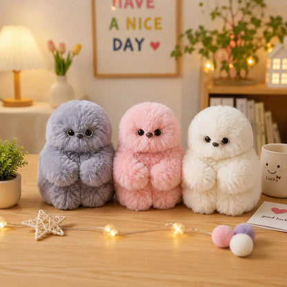 Owl Plush Keychain Voice-Repeating Music & Head-Turning