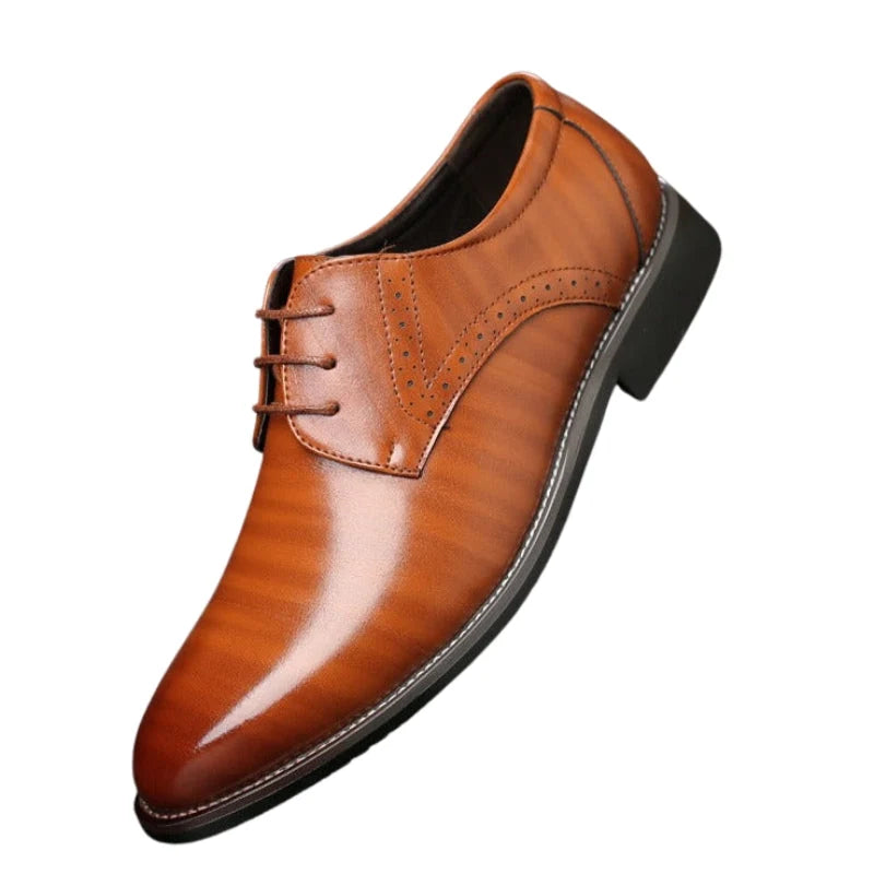 Oxford Dress Shoes Leather Lightweight Sole Comfortable Fit