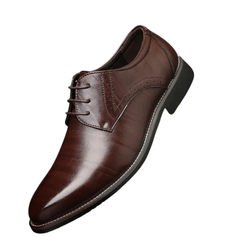 Oxford Dress Shoes Leather Lightweight Sole Comfortable Fit