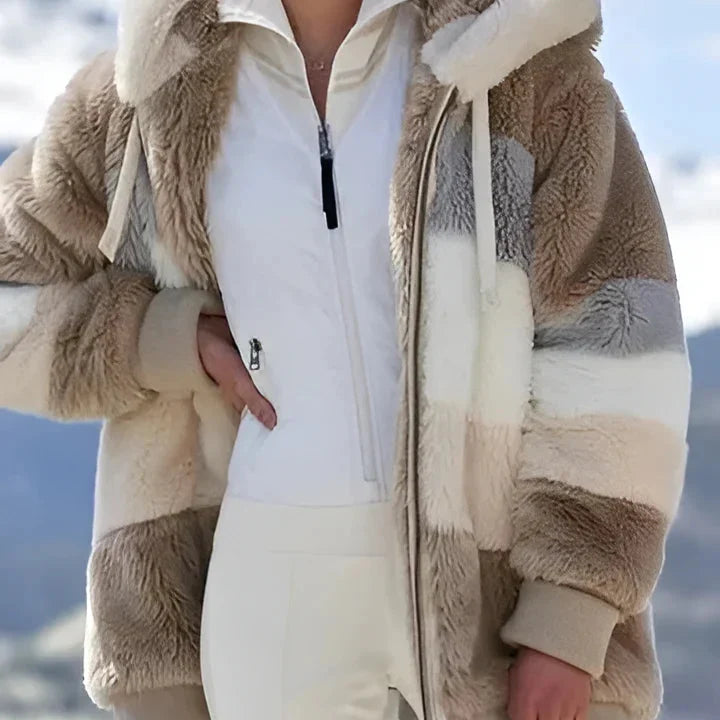 Padded Coat Lamb Wool Padding Faux Fur Lining